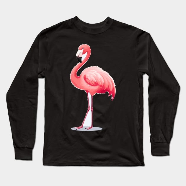 Flamingo Long Sleeve T-Shirt by Pixy Official